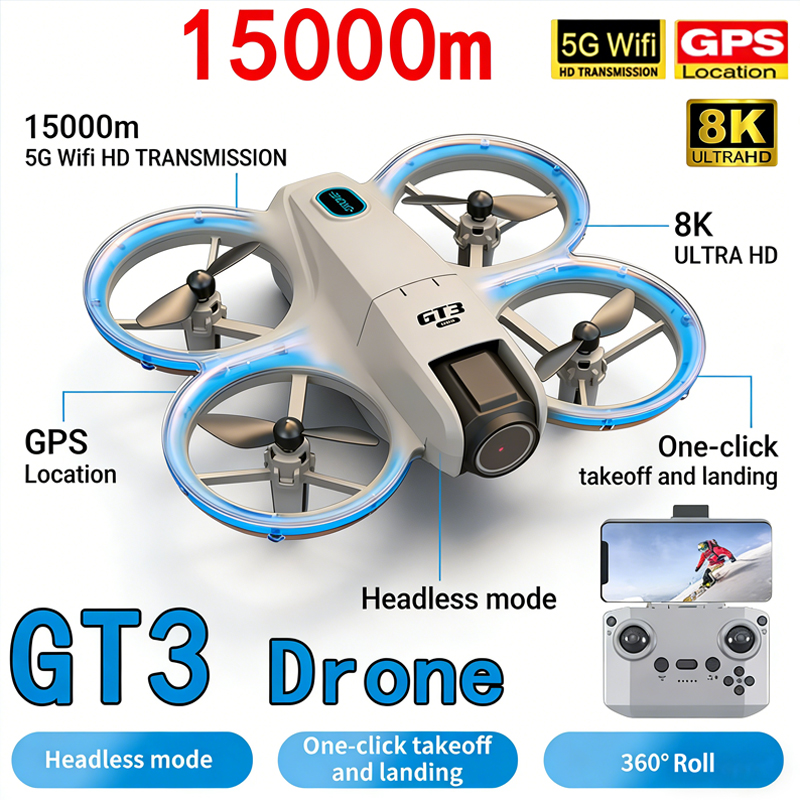 Drone Gt3 Rc - طائرة هليكوبتر GT3 MAX جديدة 8K