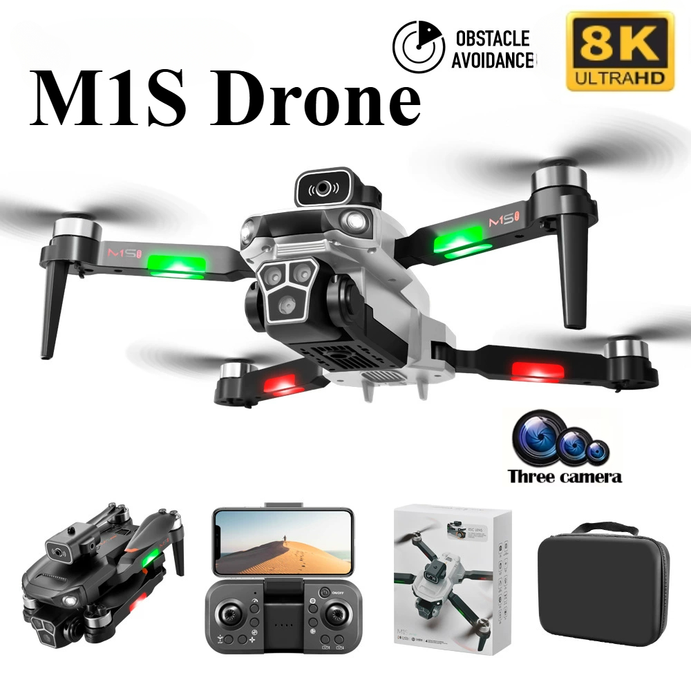Drone Top Rc - طائرة بدون طيار M1S احترافية بكاميرا