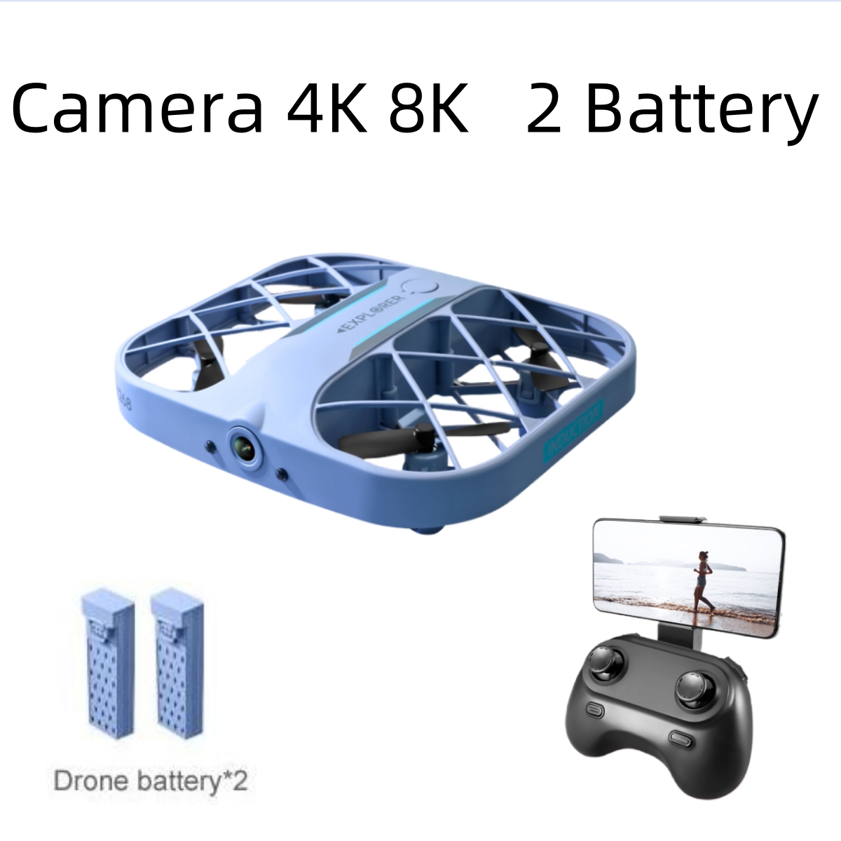 Lyzrc Drone - طائرة JJRC H107 FPV RC بدون