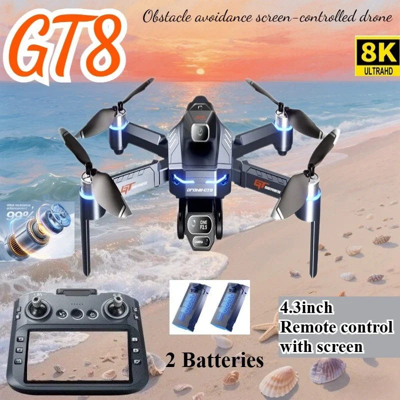 الطائرة بدون طيار 4K HD GT8 كا - مراجعة Drone Top Rc وسعره