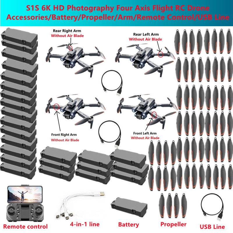 قطع غيار طائرة بدون طيار S1S 6 - مراجعة Drone Rc S1S وسعره