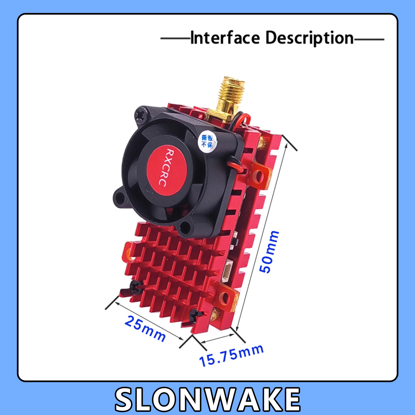 كاميرا SLONWAKE 5.8G 2W VTX FP - مراجعة Telemetry Module Rc وسعره