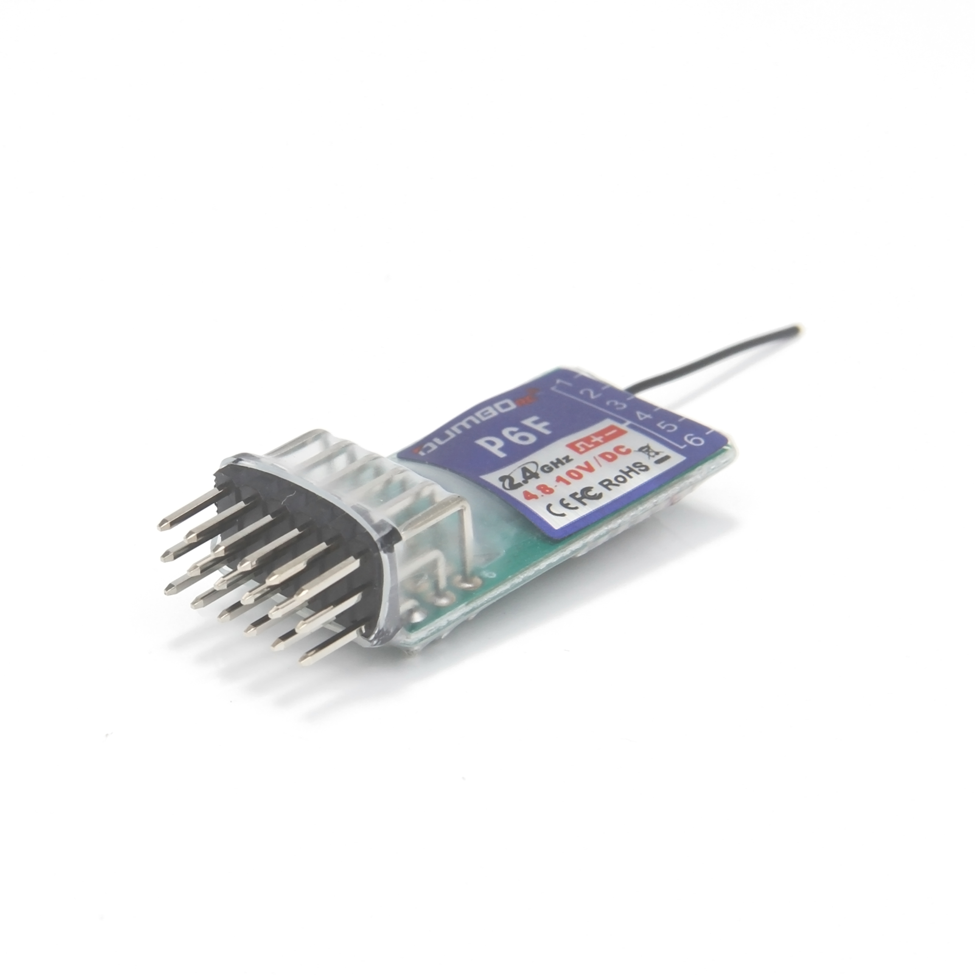 DUMBORC P6F استقبال صغير 6CH 2 - مراجعة Telemetry Module Rc وسعره