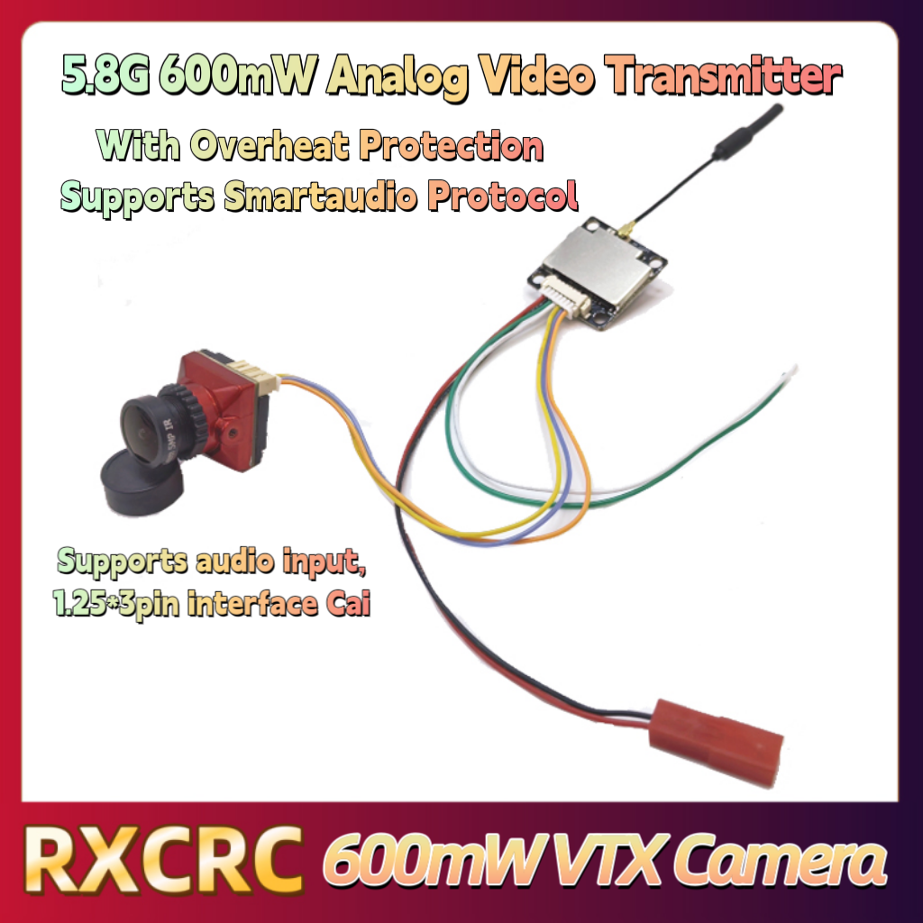 RXC 5.8G 600mW قوة VTX الارسال - مراجعة Drone Rc Camera وسعره