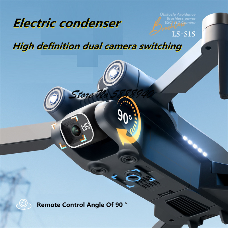 طائرة بدون طيار قابلة للطي مع  - مراجعة Drone Rc S1S وسعره