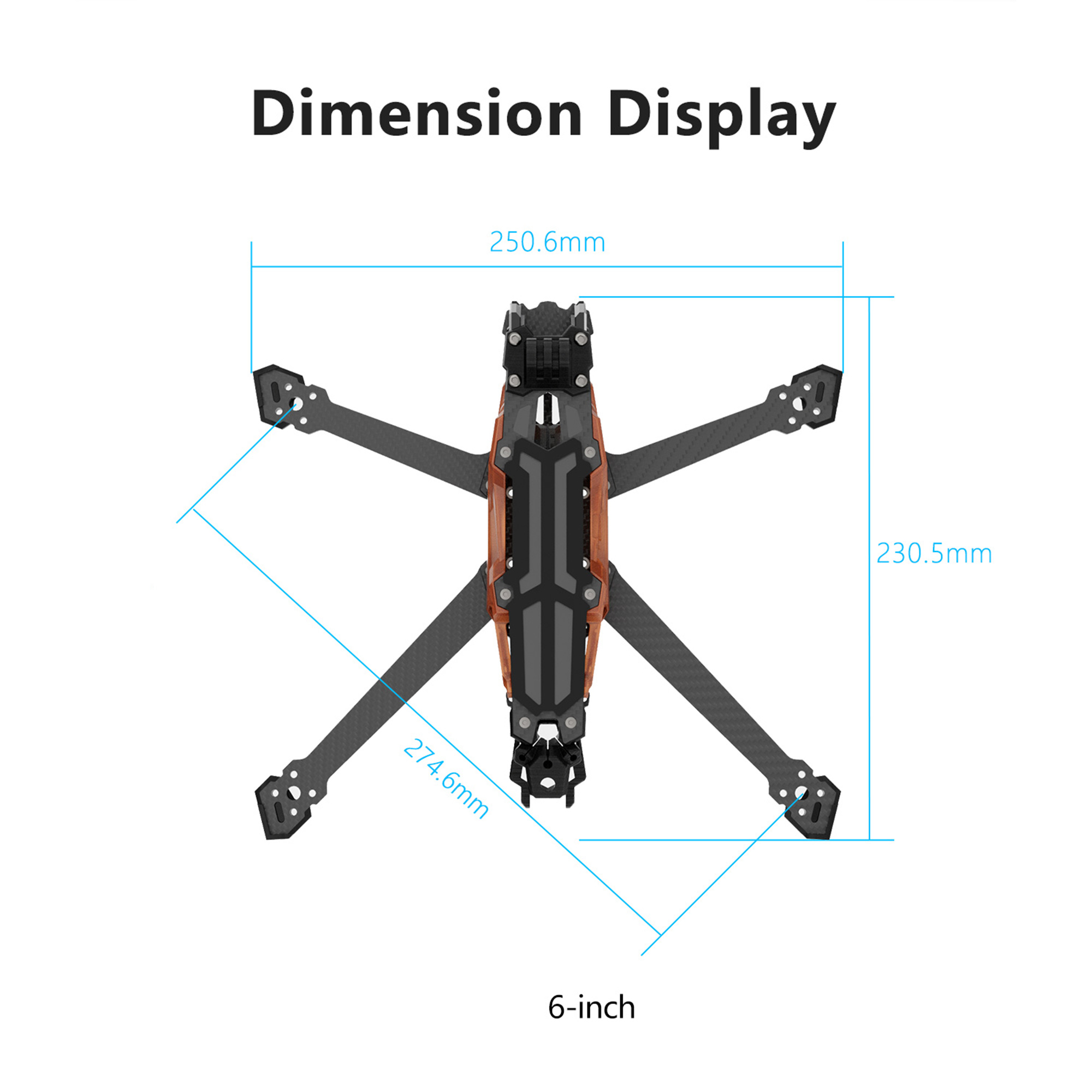 إطار GEPRC GEP-Vapor-D5 D6 O4  - مراجعة Drone Frame 5 Inch وسعره
