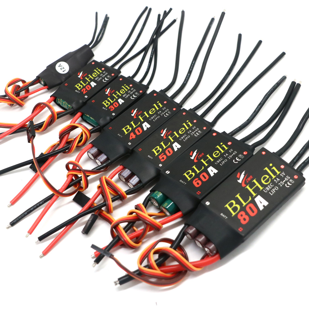BLHeli فرش ESC 80A 12A 20A 30A - مراجعة Drone Rc Toy وسعره